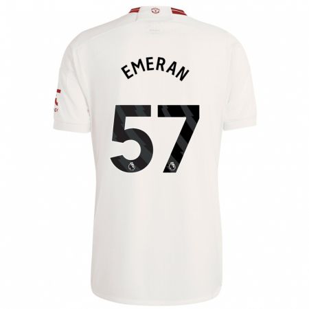 Kandiny Herren Noam Emeran #57 Weiß Ausweichtrikot Trikot 2023/24 T-Shirt