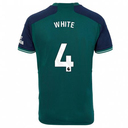 Kandiny Herren Ben White #4 Grün Ausweichtrikot Trikot 2023/24 T-Shirt