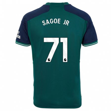 Kandiny Herren Charles Sagoe Jr #71 Grün Ausweichtrikot Trikot 2023/24 T-Shirt