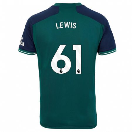 Kandiny Herren George Lewis #61 Grün Ausweichtrikot Trikot 2023/24 T-Shirt