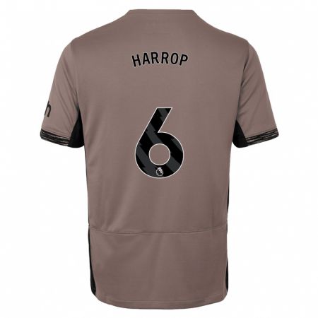 Kandiny Herren Kerys Harrop #6 Dunkelbeige Ausweichtrikot Trikot 2023/24 T-Shirt