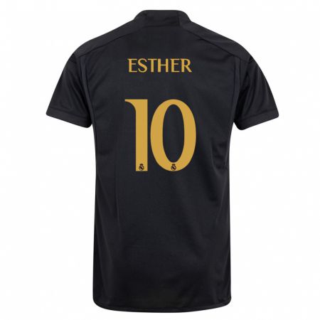 Kandiny Herren Esther Gonzalez #10 Schwarz Ausweichtrikot Trikot 2023/24 T-Shirt