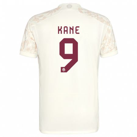 Kandiny Herren Harry Kane #9 Cremefarben Ausweichtrikot Trikot 2023/24 T-Shirt