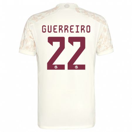Kandiny Herren Raphaël Guerreiro #22 Cremefarben Ausweichtrikot Trikot 2023/24 T-Shirt
