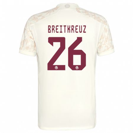 Kandiny Herren Steve Breitkreuz #26 Cremefarben Ausweichtrikot Trikot 2023/24 T-Shirt
