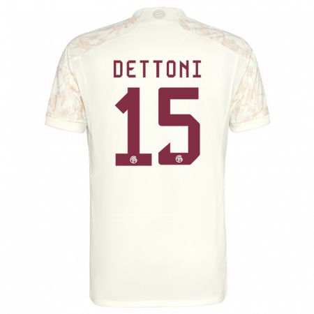 Kandiny Herren Grayson Dettoni #15 Cremefarben Ausweichtrikot Trikot 2023/24 T-Shirt