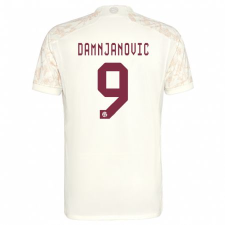 Kandiny Herren Jovana Damnjanovic #9 Cremefarben Ausweichtrikot Trikot 2023/24 T-Shirt