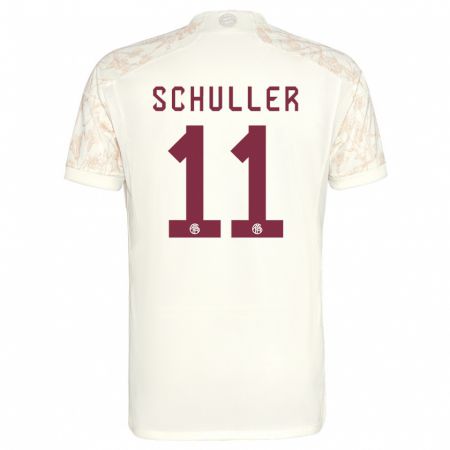 Kandiny Herren Lea Schuller #11 Cremefarben Ausweichtrikot Trikot 2023/24 T-Shirt