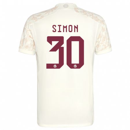 Kandiny Herren Carolin Simon #30 Cremefarben Ausweichtrikot Trikot 2023/24 T-Shirt