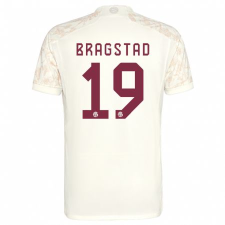 Kandiny Herren Emilie Bragstad #19 Cremefarben Ausweichtrikot Trikot 2023/24 T-Shirt