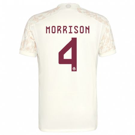 Kandiny Herren Liam Morrison #4 Cremefarben Ausweichtrikot Trikot 2023/24 T-Shirt