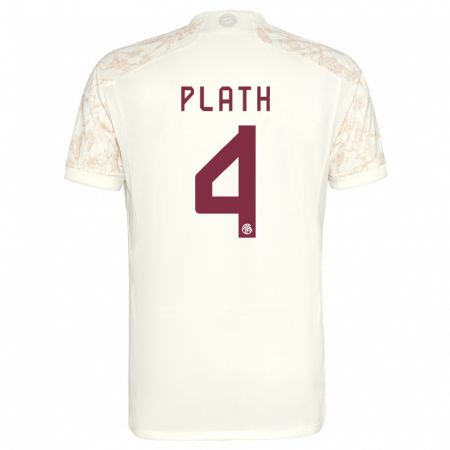 Kandiny Herren Max Plath #4 Cremefarben Ausweichtrikot Trikot 2023/24 T-Shirt