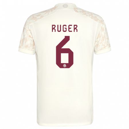 Kandiny Herren Kurt Ruger #6 Cremefarben Ausweichtrikot Trikot 2023/24 T-Shirt
