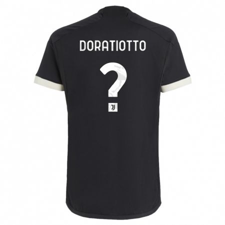 Kandiny Herren Giulio Doratiotto #0 Schwarz Ausweichtrikot Trikot 2023/24 T-Shirt