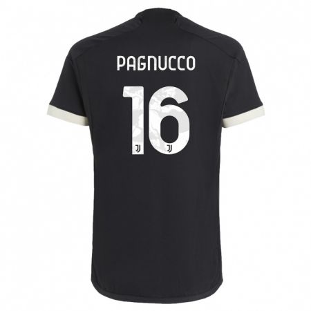 Kandiny Herren Filippo Pagnucco #16 Schwarz Ausweichtrikot Trikot 2023/24 T-Shirt