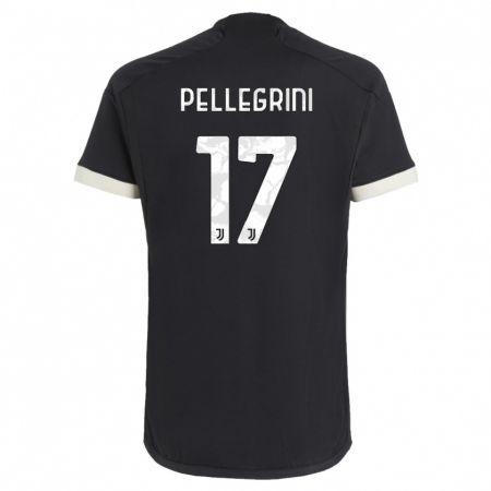 Kandiny Herren Luca Pellegrini #17 Schwarz Ausweichtrikot Trikot 2023/24 T-Shirt