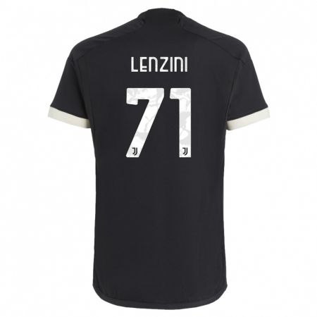 Kandiny Herren Martina Lenzini #71 Schwarz Ausweichtrikot Trikot 2023/24 T-Shirt