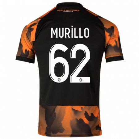 Kandiny Herren Amir Murillo #62 Schwarzorange Ausweichtrikot Trikot 2023/24 T-Shirt
