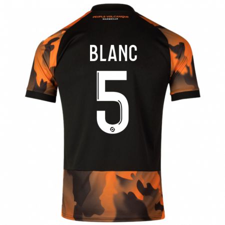 Kandiny Herren Amandine Blanc #5 Schwarzorange Ausweichtrikot Trikot 2023/24 T-Shirt