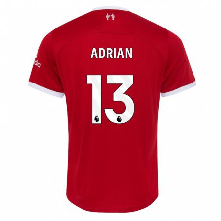 Kandiny Damen Adrián #13 Rot Heimtrikot Trikot 2023/24 T-Shirt