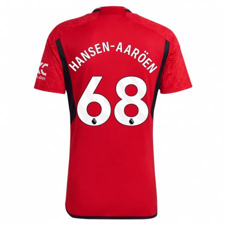 Kandiny Damen Isak Hansen-Aaröen #68 Rot Heimtrikot Trikot 2023/24 T-Shirt