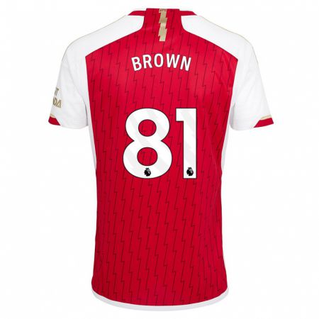 Kandiny Damen Luis Brown #81 Rot Heimtrikot Trikot 2023/24 T-Shirt
