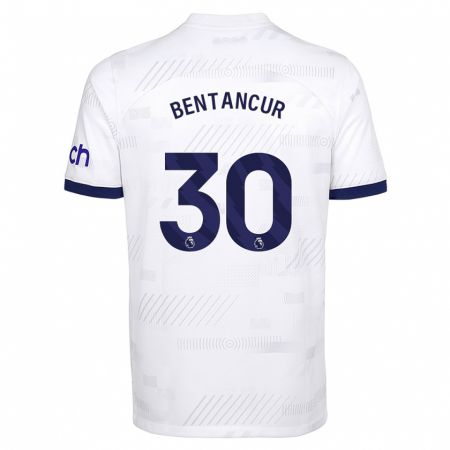 Kandiny Damen Rodrigo Bentancur #30 Weiß Heimtrikot Trikot 2023/24 T-Shirt