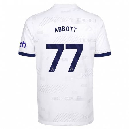 Kandiny Damen George Abbott #77 Weiß Heimtrikot Trikot 2023/24 T-Shirt