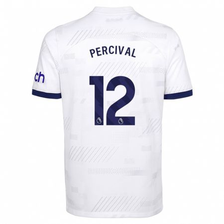 Kandiny Damen Ria Percival #12 Weiß Heimtrikot Trikot 2023/24 T-Shirt