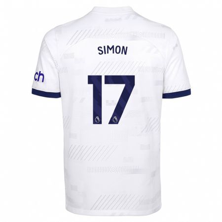Kandiny Damen Kyah Simon #17 Weiß Heimtrikot Trikot 2023/24 T-Shirt