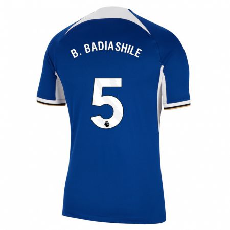 Kandiny Damen Benoît Badiashile #5 Blau Heimtrikot Trikot 2023/24 T-Shirt