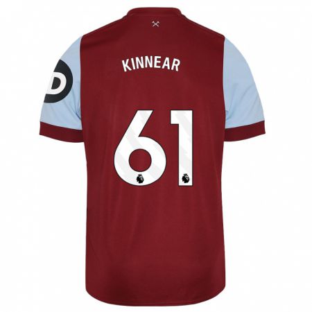 Kandiny Damen Brian Kinnear #61 Kastanienbraun Heimtrikot Trikot 2023/24 T-Shirt