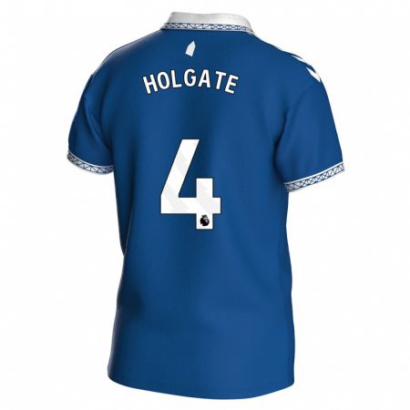 Kandiny Damen Mason Holgate #4 Königsblau Heimtrikot Trikot 2023/24 T-Shirt