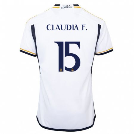 Kandiny Damen Claudia Florentino #15 Weiß Heimtrikot Trikot 2023/24 T-Shirt