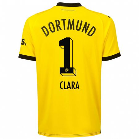 Kandiny Damen Woltering Clara #1 Gelb Heimtrikot Trikot 2023/24 T-Shirt