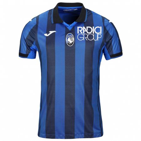 Kandiny Damen Gianluca Scamacca #90 Schwarz Blau Heimtrikot Trikot 2023/24 T-Shirt