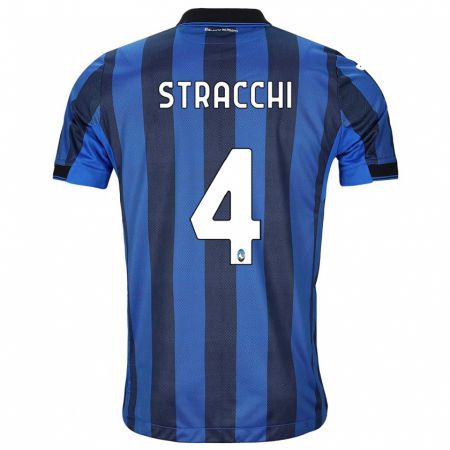 Kandiny Damen Daniela Stracchi #4 Schwarz Blau Heimtrikot Trikot 2023/24 T-Shirt