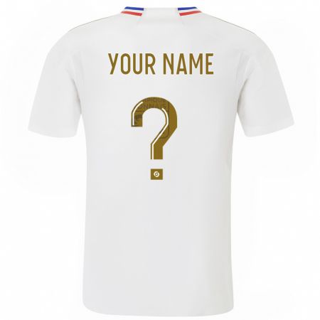 Kandiny Damen Ihren Namen #0 Weiß Heimtrikot Trikot 2023/24 T-Shirt