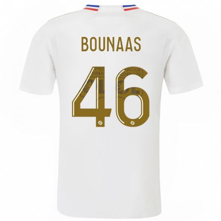 Kandiny Damen Idris Bounaas #46 Weiß Heimtrikot Trikot 2023/24 T-Shirt