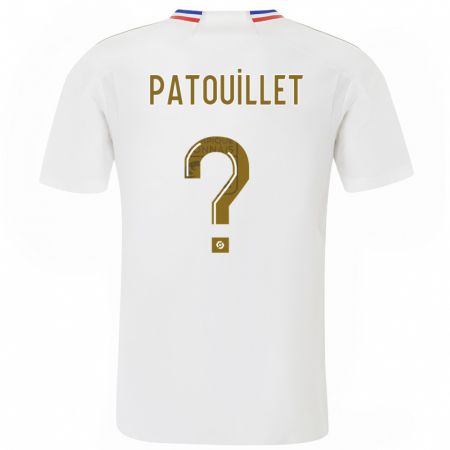 Kandiny Damen Mathieu Patouillet #0 Weiß Heimtrikot Trikot 2023/24 T-Shirt