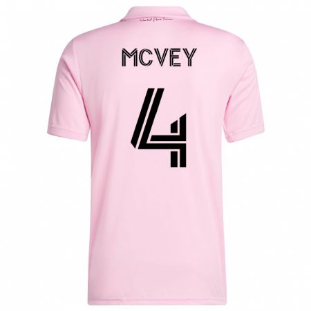 Kandiny Damen Christopher Mcvey #4 Rosa Heimtrikot Trikot 2023/24 T-Shirt