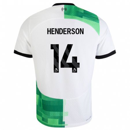 Kandiny Damen Henderson #14 Weiß Grün Auswärtstrikot Trikot 2023/24 T-Shirt