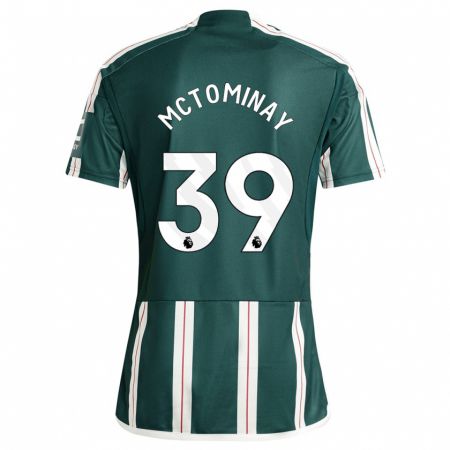 Kandiny Damen Scott Mctominay #39 Dunkelgrün Auswärtstrikot Trikot 2023/24 T-Shirt