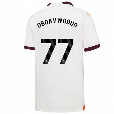 Kandiny Damen Justin Oboavwoduo #77 Weiß Auswärtstrikot Trikot 2023/24 T-Shirt