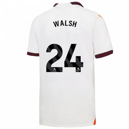 Kandiny Damen Keira Walsh #24 Weiß Auswärtstrikot Trikot 2023/24 T-Shirt