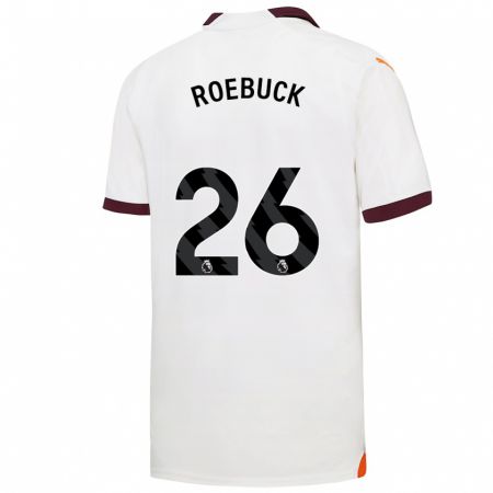 Kandiny Damen Ellie Roebuck #26 Weiß Auswärtstrikot Trikot 2023/24 T-Shirt