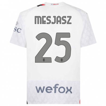 Kandiny Damen Malgorzata Mesjasz #25 Weiß Auswärtstrikot Trikot 2023/24 T-Shirt