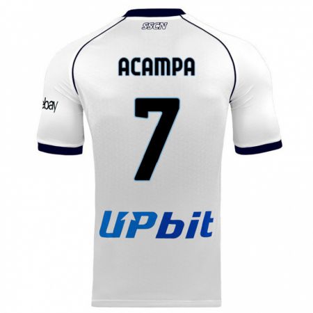 Kandiny Damen Davide Acampa #7 Weiß Auswärtstrikot Trikot 2023/24 T-Shirt