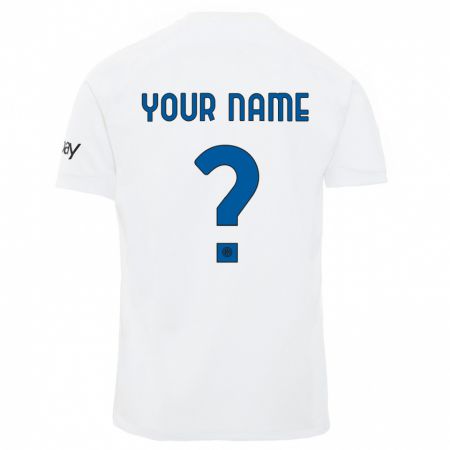Kandiny Damen Ihren Namen #0 Weiß Auswärtstrikot Trikot 2023/24 T-Shirt