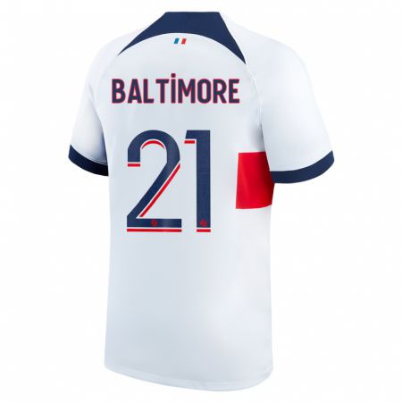 Kandiny Damen Sandy Baltimore #21 Weiß Auswärtstrikot Trikot 2023/24 T-Shirt
